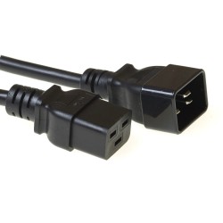 ACT Powercord C19 – C20 AK5087 захранващ кабел, черен, 3 м