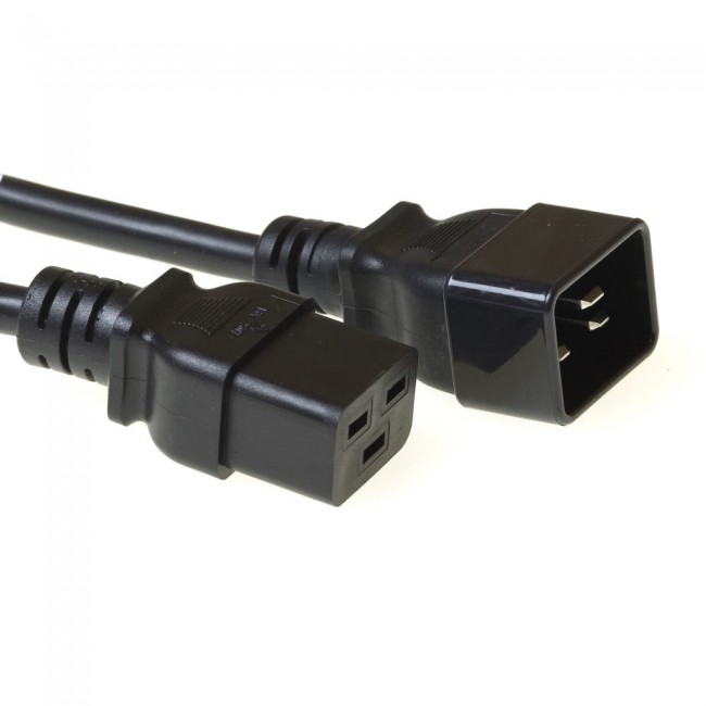 ACT Powercord C19 – C20 AK5087 захранващ кабел, черен, 3 м ACT Powercord C19 – C20 AK5087 захранващ кабел, черен, 3 м