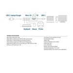 ACT AC7050 USB-C 6-в-1 хъб с 3 USB-A, SD, microSD и 85W Power Delivery, алуминиев