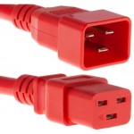 ACT Powercord C19 – C20 AK5090 захранващ кабел, червен, 1.8 m ACT Powercord C19 – C20 AK5090 захранващ кабел, червен, 1.8 m