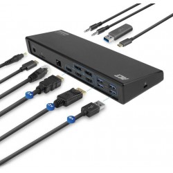 ACT AC7048 USB-C докинг станция DisplayLink, 3× 4K, 100W PD, HDMI/DisplayPort