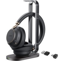 Yealink BH76 Plus безжична стерео слушалка за Microsoft Teams, USB-C/A със зарядна стойка