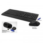 ACT AC5725 безжичен комплект клавиатура и мишка, QWERTY, безшумен, USB-A, рециклирани материали