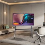 Yealink MB-FS-P750T подвижна стойка за под с поставка за MeetingBoard 75 Pro Yealink MB-FS-P750T подвижна стойка за под с поставка за MeetingBoard 75 Pro