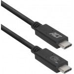ACT AC7431 USB-C към USB-C кабел USB4, 20Gbps, 240W, USB-IF сертифициран, 1 метър ACT AC7431 USB-C към USB-C кабел USB4, 20Gbps, 240W, USB-IF сертифициран, 1 метър