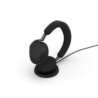 Jabra Evolve3 75 UC безжични on-ear слушалки с Link 390a и безжична зарядна подложка, черни