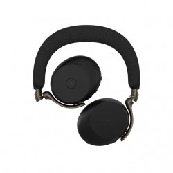 Jabra Evolve3 75 MS безжични on-ear слушалки, Link 390a, безжична зарядна подложка, черни