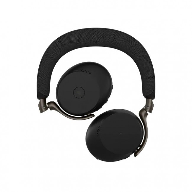 Jabra Evolve3 75 MS безжични on-ear слушалки, Link 390a, безжична зарядна подложка, черни Jabra Evolve3 75 MS безжични on-ear слушалки, Link 390a, безжична зарядна подложка, черни