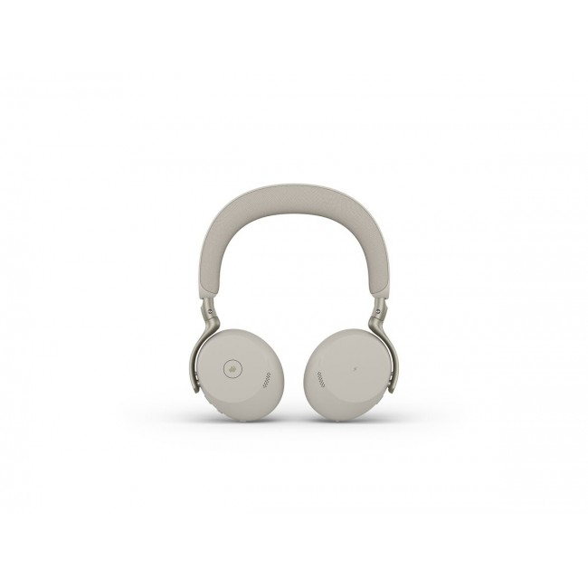 Jabra Evolve3 75 MS безжични on-ear слушалки с Link 390c, USB-C, Warm Grey