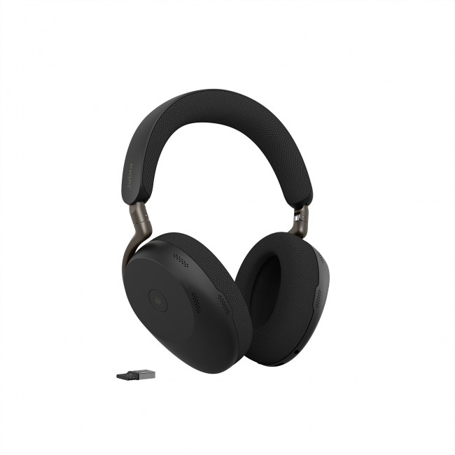 Jabra Evolve3 85 MS безжични over-ear слушалки с Link 390A, USB-A, черни Jabra Evolve3 85 MS безжични over-ear слушалки с Link 390A, USB-A, черни
