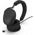 Jabra Evolve3 85 безжични over-ear слушалки, UC, Link390c, безжична зарядна подложка, черни Jabra Evolve3 85 безжични over-ear слушалки, UC, Link390c, безжична зарядна подложка, черни
