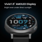 Amazfit Active Max W2556GL1N смарт часовник, 1.5″ AMOLED, Universal NFC, черен Amazfit Active Max W2556GL1N смарт часовник, 1.5″ AMOLED, Universal NFC, черен