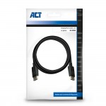 ACT AC3902 DisplayPort кабел, 2 м, 4K UHD 60Hz, DP към DP ACT AC3902 DisplayPort кабел, 2 м, 4K UHD 60Hz, DP към DP