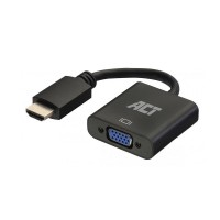 ACT AC7535 HDMI към VGA адаптер с аудио, 0.25 м, 1920×1200, 1080p