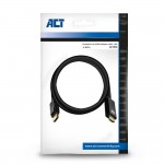 ACT AC7550 DisplayPort към HDMI кабел, 1,8 м, 4K при 30 Hz, черен