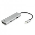 ACT AC7013 USB-C хъб 2x HDMI + 1x USB-A Multiport адаптер, 4K, MST, 12 см