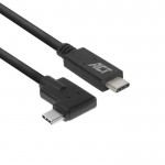 ACT AC7406 USB-C към USB-C кабел, 1 м, 10 Gbps, 60W PD, 4K, 90° ъглов конектор ACT AC7406 USB-C към USB-C кабел, 1 м, 10 Gbps, 60W PD, 4K, 90° ъглов конектор