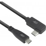 ACT AC7406 USB-C към USB-C кабел, 1 м, 10 Gbps, 60W PD, 4K, 90° ъглов конектор ACT AC7406 USB-C към USB-C кабел, 1 м, 10 Gbps, 60W PD, 4K, 90° ъглов конектор