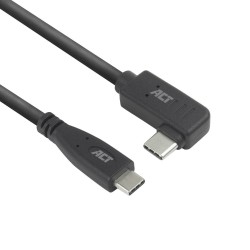 ACT AC7407 USB-C кабел, USB 3.2 Gen 2, 10 Gbps, 60 W, 4K@30Hz, 2 м, ъглов