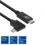 ACT AC7407 USB-C кабел, USB 3.2 Gen 2, 10 Gbps, 60 W, 4K@30Hz, 2 м, ъглов ACT AC7407 USB-C кабел, USB 3.2 Gen 2, 10 Gbps, 60 W, 4K@30Hz, 2 м, ъглов