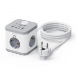 Ewent EW3863 Power Tower разклонител с 3 гнезда, 2 USB-A и 2 USB-C PD/QC 3.0 порта Ewent EW3863 Power Tower разклонител с 3 гнезда, 2 USB-A и 2 USB-C PD/QC 3.0 порта