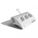 Ewent EW3935 настолен разклонител с 5 гнезда, 2 USB-A порта и ON/OFF бутон Ewent EW3935 настолен разклонител с 5 гнезда, 2 USB-A порта и ON/OFF бутон