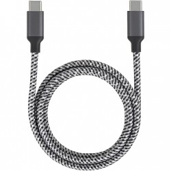 Ewent EC1072 USB4 Gen3 USB-C кабел 240W / 40Gbps / 8K, текстилен, черен, 2 м