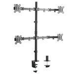 Ewent EW1514 настолна стойка за 4 монитора до 32 Ewent EW1514 настолна стойка за 4 монитора до 32