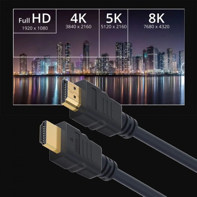 Ewent EC1321 Ultra High Speed HDMI 2.1 кабел с Ethernet, 1,8 m, 8K при 60 Hz, HDR Ewent EC1321 Ultra High Speed HDMI 2.1 кабел с Ethernet, 1,8 m, 8K при 60 Hz, HDR