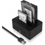 Ewent EW7014 двойна докинг станция USB 3.2 Gen1 за 2.5 Ewent EW7014 двойна докинг станция USB 3.2 Gen1 за 2.5