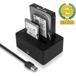 Ewent EW7014 двойна докинг станция USB 3.2 Gen1 за 2.5 Ewent EW7014 двойна докинг станция USB 3.2 Gen1 за 2.5