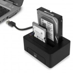 Ewent EW7014 двойна докинг станция USB 3.2 Gen1 за 2.5 Ewent EW7014 двойна докинг станция USB 3.2 Gen1 за 2.5