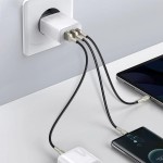 Baseus Compact Quick CCXJ-E02 мрежово зарядно устройство с 2×USB-A и USB-C, 30W, бяло Baseus Compact Quick CCXJ-E02 мрежово зарядно устройство с 2×USB-A и USB-C, 30W, бяло