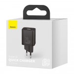 Baseus Super Si CCSUP-B01 зарядно устройство 20W с USB-C, черно Baseus Super Si CCSUP-B01 зарядно устройство 20W с USB-C, черно