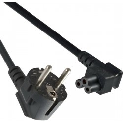 ACT AK5005 захранващ кабел Schuko CEE 7/7 към IEC C5, 1.8 m, черен