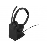 Jabra Evolve3 45 Stereo MS – безжични стерео слушалки с ANC, LINK 390c USB-C, черни Jabra Evolve3 45 Stereo MS – безжични стерео слушалки с ANC, LINK 390c USB-C, черни