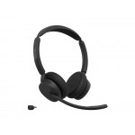 Jabra Evolve3 45 Stereo безжични стерео слушалки със стойка, ANC, LINK 390c, UC, черни Jabra Evolve3 45 Stereo безжични стерео слушалки със стойка, ANC, LINK 390c, UC, черни