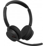 Jabra Evolve3 45 Stereo безжични стерео слушалки със стойка, ANC, LINK 390c, MS, черни Jabra Evolve3 45 Stereo безжични стерео слушалки със стойка, ANC, LINK 390c, MS, черни