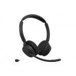 Jabra Evolve3 45 Stereo безжични стерео слушалки със стойка, ANC, LINK 390c, MS, черни Jabra Evolve3 45 Stereo безжични стерео слушалки със стойка, ANC, LINK 390c, MS, черни