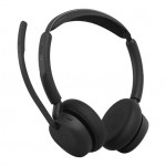 Jabra Evolve3 45 Stereo безжични стерео слушалки със стойка, ANC, Link 390a, Microsoft Teams, черни Jabra Evolve3 45 Stereo безжични стерео слушалки със стойка, ANC, Link 390a, Microsoft Teams, черни
