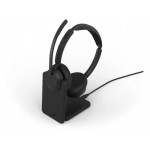 Jabra Evolve3 45 Stereo безжични стерео слушалки със стойка, ANC, Link 390a, Microsoft Teams, черни Jabra Evolve3 45 Stereo безжични стерео слушалки със стойка, ANC, Link 390a, Microsoft Teams, черни