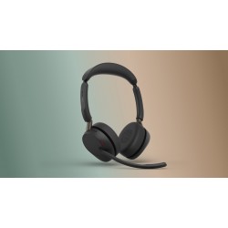 Jabra Evolve3 65 Stereo безжични стерео слушалки с ANC, Link 390a, MS, черни