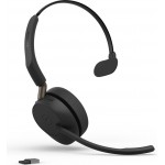 Jabra Evolve3 65 Mono безжична моно слушалка с ANC, Jabra Link 390c, Microsoft Teams, зарядна стойка, черна Jabra Evolve3 65 Mono безжична моно слушалка с ANC, Jabra Link 390c, Microsoft Teams, зарядна стойка, черна