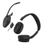 Jabra Evolve3 65 UC Stereo с Link 390c и зарядна стойка, безжични слушалки с ANC, черни Jabra Evolve3 65 UC Stereo с Link 390c и зарядна стойка, безжични слушалки с ANC, черни
