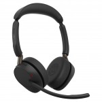Jabra Evolve3 65 Stereo UC с Jabra Link 390a и зарядна стойка, ANC, черни Jabra Evolve3 65 Stereo UC с Jabra Link 390a и зарядна стойка, ANC, черни