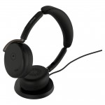 Jabra Evolve3 65 Flex безжични слушалки със зарядна подложка (WLC), ANC, Link 390c, MS, черни Jabra Evolve3 65 Flex безжични слушалки със зарядна подложка (WLC), ANC, Link 390c, MS, черни
