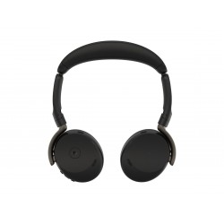 Jabra Evolve3 65 Flex безжични слушалки със зарядна подложка (WLC), ANC, Link 390c, MS, черни