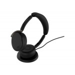 Jabra Evolve3 65 Flex UC безжични стерео слушалки с ANC, WLC зарядна подложка и LINK 390c USB-C, черни Jabra Evolve3 65 Flex UC безжични стерео слушалки с ANC, WLC зарядна подложка и LINK 390c USB-C, черни