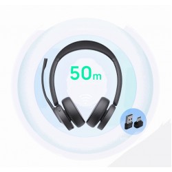 Yealink BH70 Dual Teams USB-C/A – безжични стерео слушалки с Bluetooth и BT51C донгъл