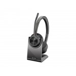 HP Poly Voyager 4320 UC Stereo USB-A Headset +BT700 USB-A Adapter +Charging Stand HP Poly Voyager 4320 UC Stereo USB-A Headset +BT700 USB-A Adapter +Charging Stand